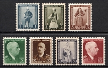 1939 Albania (Mi. 298 - 302, 306 - 307, CV $30)