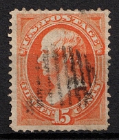 1873 15C United States (Sc. 163, Used, CV$150)