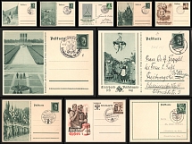 1933-1945 Third Reich Propaganda Nazi Germany Used Postal Stationeries Collection