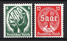 1934 Third Reich, Germany (Mi. 544 - 545, Full Set, CV $120, MNH)