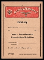 1933-1945 'Invitation card to the conference', Propaganda Postcard, Third Reich Nazi Germany