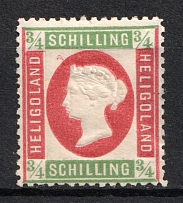 1873 3/4s Heligoland, German States, Germany (Mi. 9, CV $50)