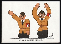 1940s 'The New Nazi Salut (mandatory).', WWII Anti-Nazi Propaganda