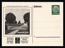 1935 'German war cemetery Connantre in France', Propaganda Postcard, Third Reich Nazi Germany