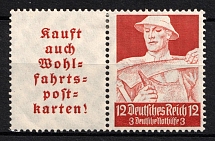 1934 Third Reich, Germany, Se-tenant, Zusammendrucke (Mi. W 101, CV $30)