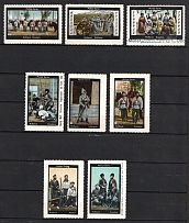 1900s Germany ROSSICA Russian Army & Military Fleet advertising poster stamps vignettes labels (8)