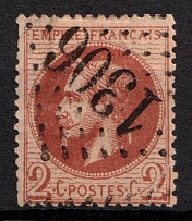 1886 2C France (Mi. 25, Used, CV $35)