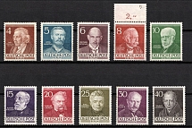 1952-53 West Berlin, Germany (Mi. 91 - 100, Full Set, CV $100)