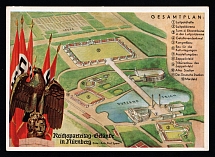 1933-1945 'Reich Party Congress Grounds in Nuremberg', Propaganda Postcard, Third Reich Nazi Germany