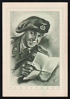 1923-1945 'The German Soldier', Propaganda Postcard, Third Reich Nazi Germany