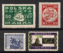 Poland, Cinderellas, Stock of Non-Postal Stamps