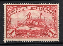 1919 1m South West Africa, German Colonies, Kaiser’s Yacht, Germany (Mi. 29 B, MNH, CV $70)