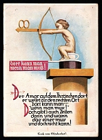 1937 'Greetings from the Octoberfest', Propaganda Postcard, Third Reich Nazi Germany