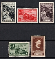 1941 25th Anniversary of the Death of V.I.Surikov, Russian Painter, Soviet Union, USSR, Russia (Full Set, MNH)