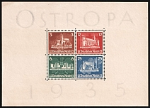 1935 Third Reich, Germany, Souvenir Sheet 'OSTROPA' (Mi. Bl. 3, CV $1,450)