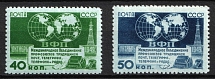 1950 The Telecommunication Trade Union Section of the World Trade Union Organization, Soviet Union, USSR, Russia (Full Set, MNH)