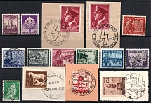 1942-45 Third Reich, Germany, Stock of Stamps (Cancellations)