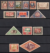 1927 Tannu Tuva, Russia (Zv. 15 - 28, Full Set, CV $180, MNH/MH)