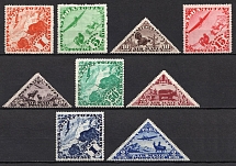 1934 Tannu Tuva, Russia, Airmail (Zv. 55 - 63, Full Set, CV $60, MNH)