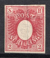 1850 2s Schlezwig, German States, Germany (Mi. 2, Signed, CV $500)