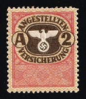 1933-1945 'Employee Insurance', Propaganda Label Stamp, Third Reich Nazi Germany