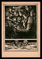 1943 Wermacht Issue  'Christmas in the East 1943', Propaganda Postcard, Third Reich Nazi Germany