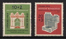 1953 German Federal Republic, Germany (Mi. 171 - 172, Full Set, CV $20, MNH/MVLH)