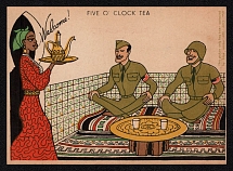 1923-1945 'Five O Clock Tea', Propaganda Postcard, Third Reich Nazi Germany