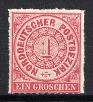 1868 1gr North Germany, German States, Germany (Mi. 4, CV $70, MNH)