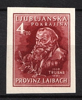 1944 4L Ljubljana, German Occupation, Germany (Mi. III B, Unissued Stamp, CV $70, MNH)