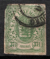 1859 37.5C Luxemburg (Mi. 10, Used, CV $340)