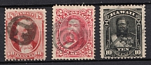 1871-82 Hawaii, United States, USA (Scott 34, 38, 40, Used, CV $120)