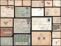 1883-1914 Russian Empire, Russia, Collection of Postal Stationeries Envelopes (Used)